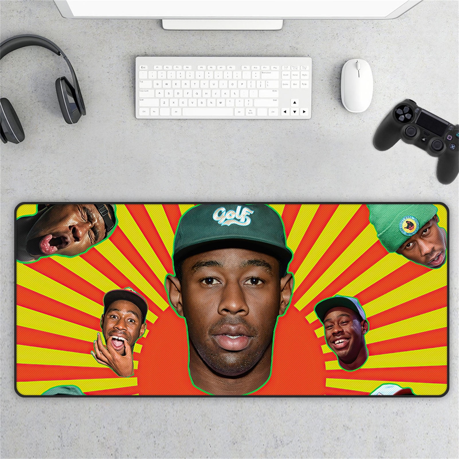 Keyboard Mouse Mat Multipurpose Waterproof Stain Resistant Rubber