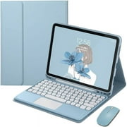 Keyboard Mouse for Galaxy Tab A8 10.5 Tablet 2022 Keyboard Case Cute Round Key Color Keyboard Wireless Detachable BT Keyboard Cover