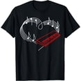 thumbnail image 1 of Keyboard Music Instrument Heartbeat Rhythm Tshirt, 1 of 3