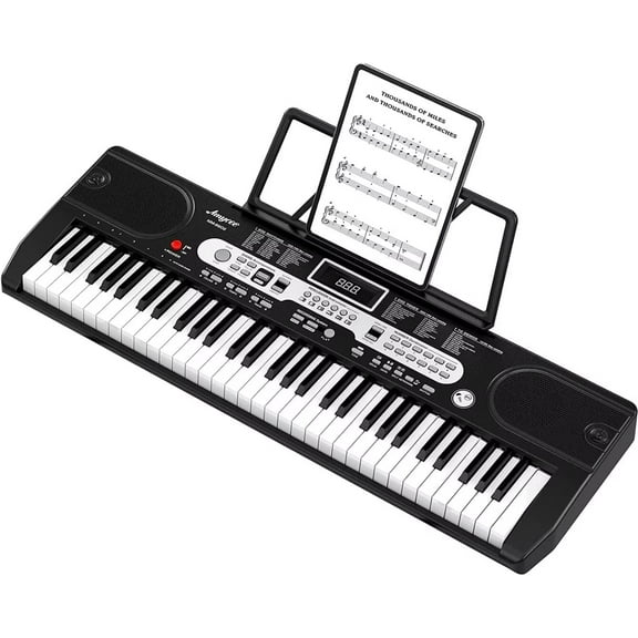 Keyboard Piano, Electric Piano with Microphone & Piano App, 61 Key Piano Keyboard for Beginner/Professional