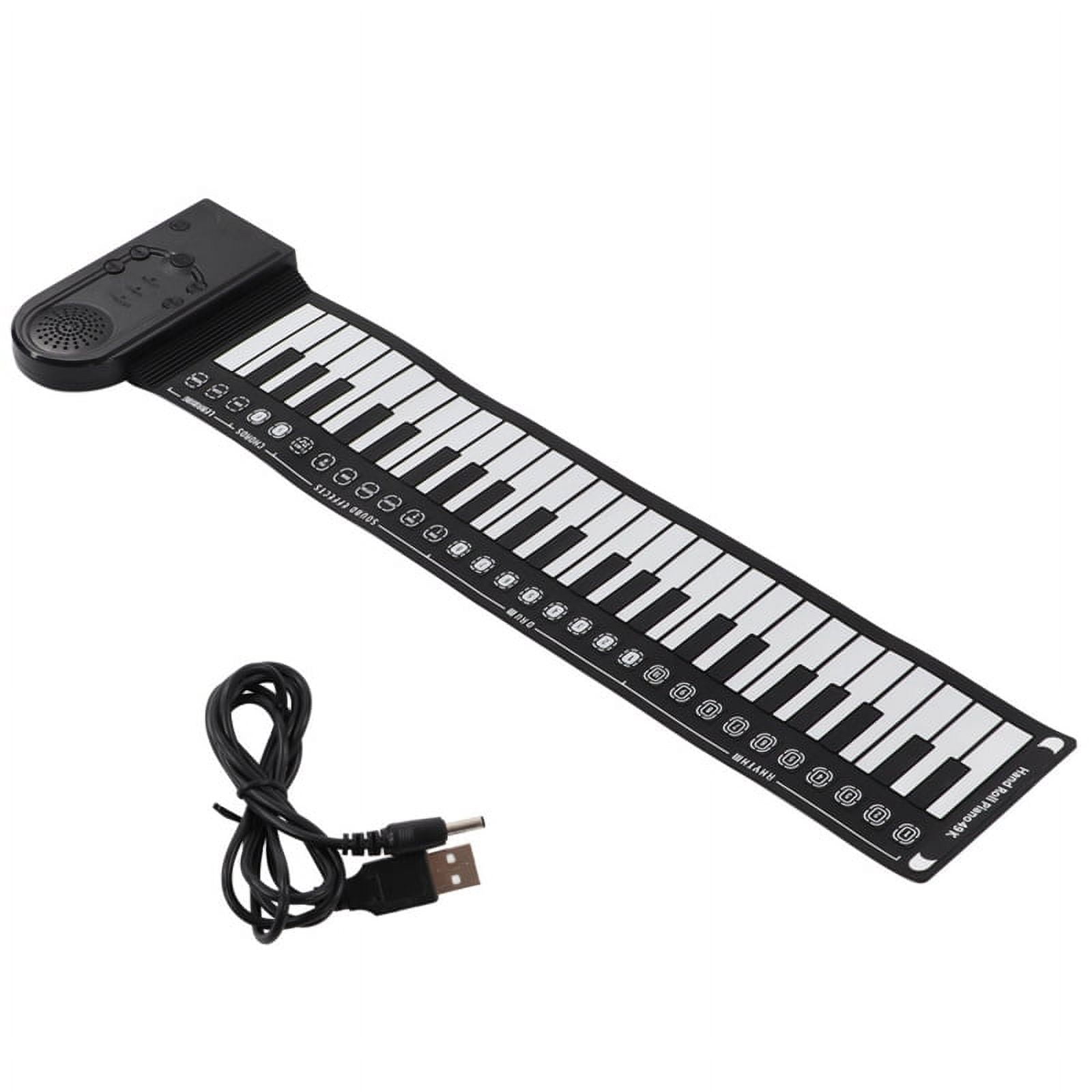 Keyboard Piano Roll Up Electric for Beginners Foldable 49 Keys Electronic