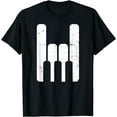 thumbnail image 1 of Keyboard Player Keyboardist Piano Player Pianist, Rock Horns T-Shirt, 1 of 4