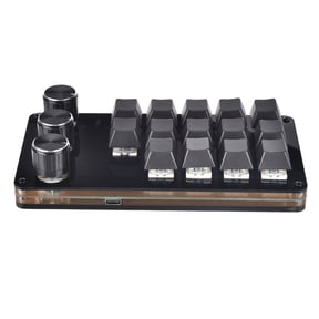Keyboard Programming Keypad 14 Key 3 Knob Mechanical Keyboard Button Pad For Hot Swap Gaming Keypad