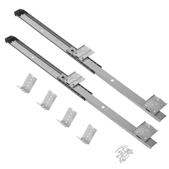 HINTRMENT 1 Pair Drawer Slide Rail Cold Rolled Steel Keyboard Parts Tray for Office Workers Back to School