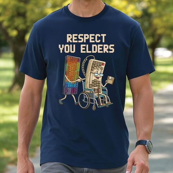 Keyboard Respect Your Elders T-Shirt