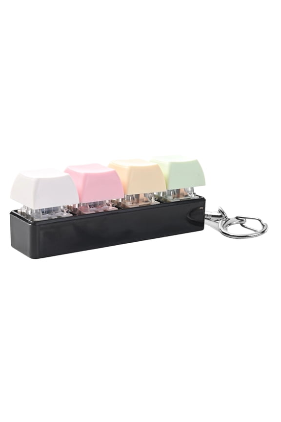 Keyboard Squeeze, Squeeze Keyboard, Squeeze Keychain, Clicker Squeeze Toy, Relaxation Relaxation Toys, Plastic, Multi-Shade, 1 Pc