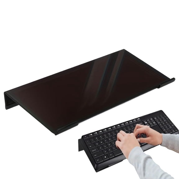 Keyboard Stand For Desk | Keyboard Tray Holder For Office - Clear Lifter Tray, For Home Study Room Reception School Cubicle Work Gamers Students Programmers