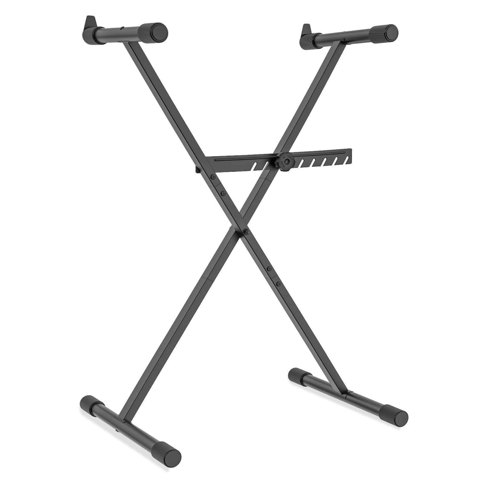 Keyboard Stand - Digital Piano  Single X Style Black (capacity: 100 Lb)