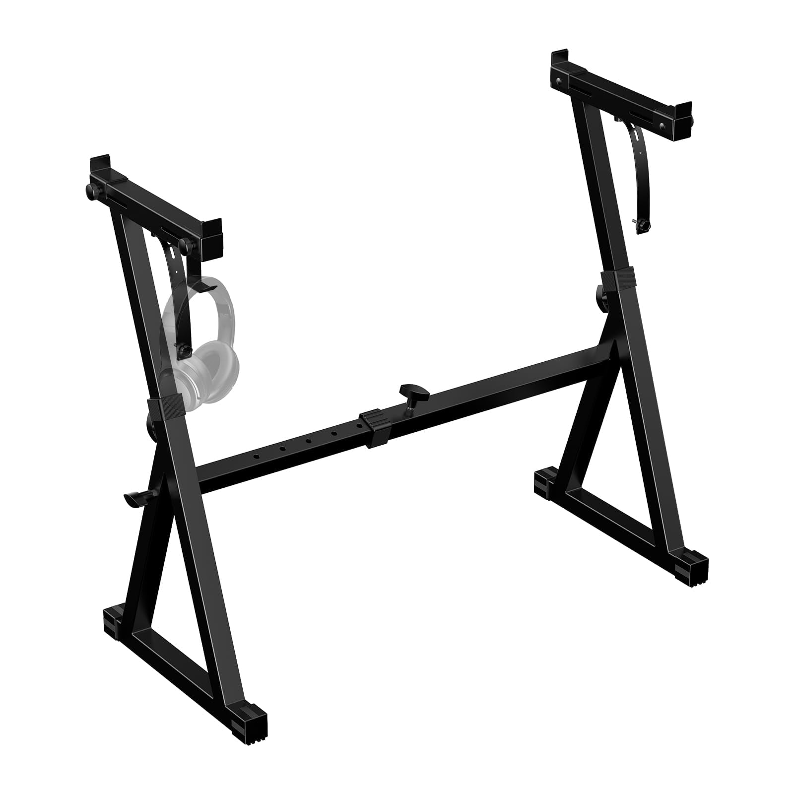 Keyboard Stand Double-x  Heavy-duty Pre-assembled Piano For Kids And Adults 8 Adjustable Digital With Locking Straps Fits 54 61 88 (z)