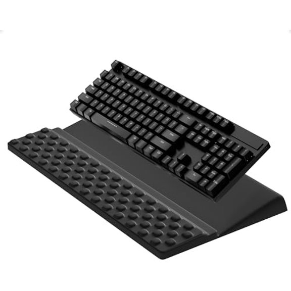 Keyboard Stand with Wrist Rest, Comfy Ergonomic Keyboard Riser Holder for Office Home