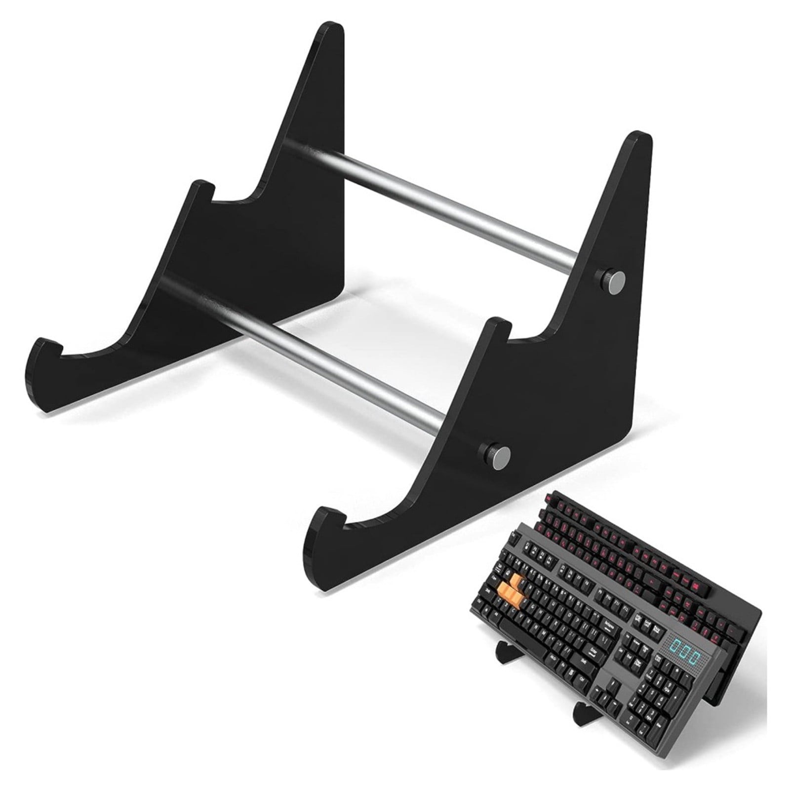 Keyboard Stands 2 Tier Mechanical Keyboard Display Stand Acrylic Removable Transparent Keyboard
