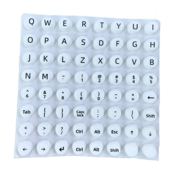 Keyboard Stickers for Office Stationery Keyboard, Nail,Typing Tool, Notebook Keyboard, Silicone Particles, Easy Typing Keyboard, Adhesive Keyboard, for Typing