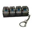 thumbnail image 1 of Keyboard Stress Relief Toy - 4-key Backlit Stress Relief Keyboard Keychain, Backlit Mechanical Keyboard Clicker Toy, Portable Stress Relief Toy, 1 of 4