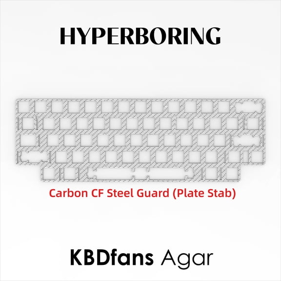 Keyboard Switch Plate for KBDfans Agar, PC or Aluminum Material Option, Compatible with 60% 65% 75% TKL Custom Mechanical Keyboard Builds