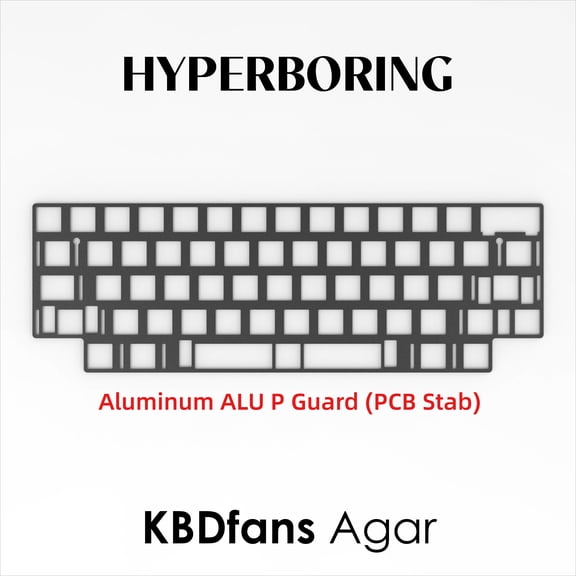 Keyboard Switch Plate for KBDfans Agar, PC or Aluminum Material Option, Compatible with 60% 65% 75% TKL Custom Mechanical Keyboard Builds