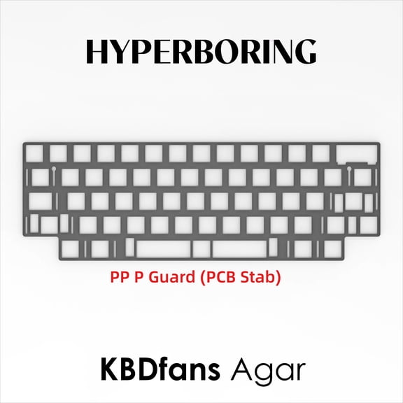 Keyboard Switch Plate for KBDfans Agar, PC or Aluminum Material Option, Compatible with 60% 65% 75% TKL Custom Mechanical Keyboard Builds