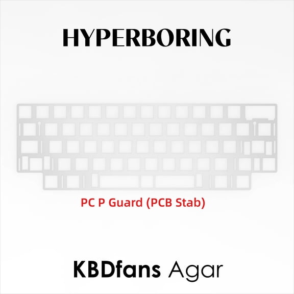 Keyboard Switch Plate for KBDfans Agar, PC or Aluminum Material Option, Compatible with 60% 65% 75% TKL Custom Mechanical Keyboard Builds