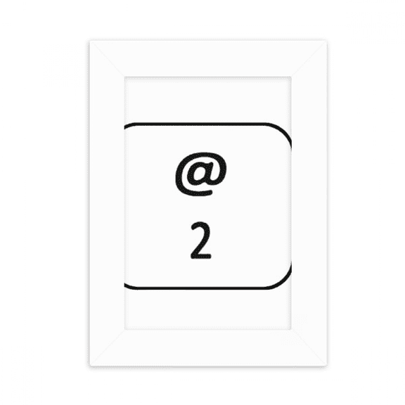 Keyboard Symbol 2 Desktop Photo Frame Picture Display Decoration Art Painting