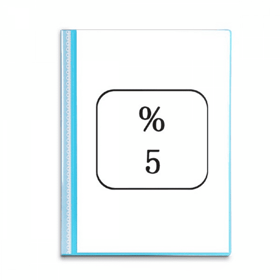 Keyboard Symbol 5 Art Deco Fashion Book Sheet Protectors Portfolio Binder Folder