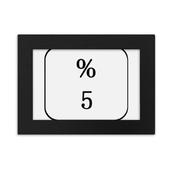 Keyboard Symbol 5 Desktop Photo Frame Ornaments Picture Art Painting