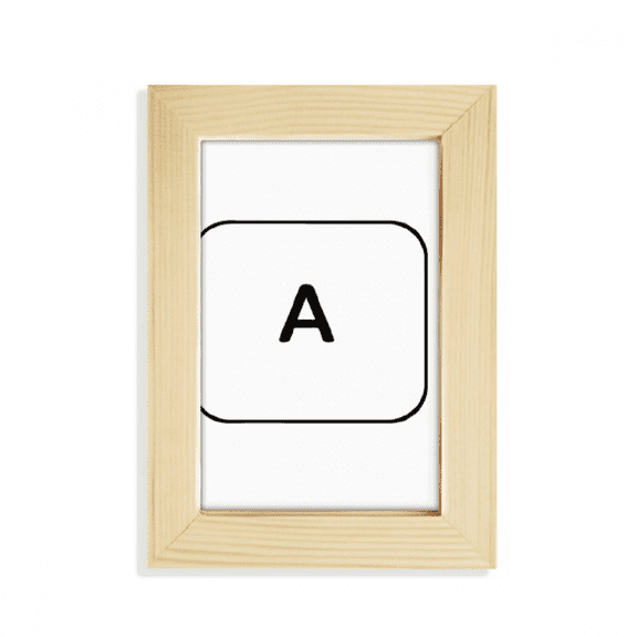 Keyboard Symbol A Desktop Display Photo Frame Picture Art Painting 5x7 inch