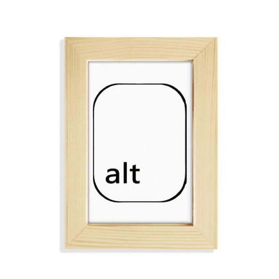Keyboard Symbol Alt Desktop Display Photo Frame Picture Art Painting 5x7 inch