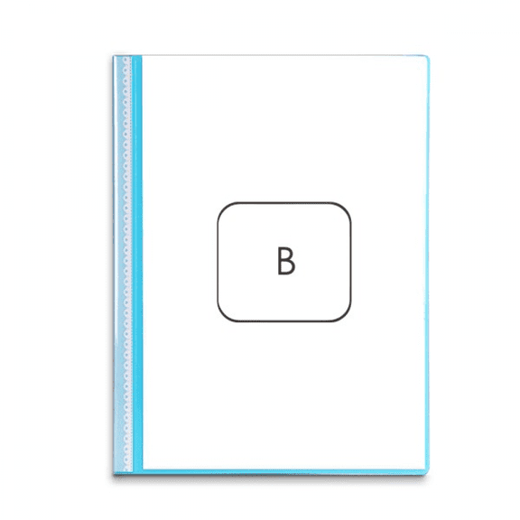 Keyboard Symbol B Art Deco  Fashion Book Sheet Protectors Portfolio Binder Folder