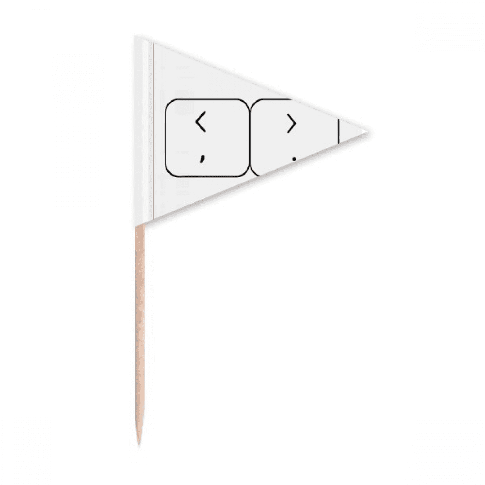 Keyboard Symbol Brackets Art Deco Fashion Toothpick Triangle Cupcake ...