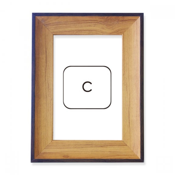 Keyboard Symbol C Photo Frame Exhibition Display Art Desktop Painting