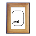 thumbnail image 1 of Keyboard Symbol Ctrl Photo Frame Exhibition Display Art Desktop Painting, 1 of 4
