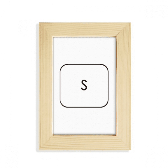 Keyboard Symbol S Desktop Display Photo Frame Picture Art Painting 5x7 inch