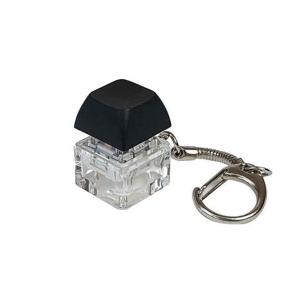 Keyboard Toy Stress Relief Keyboard Keychain Finger Press Clicker Black for Executive Desk and Office Anxiety Relief