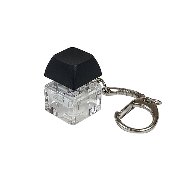 Keyboard Toy Stress Relief Keyboard Keychain Finger Press Clicker Black for Executive Desk and Office Anxiety Relief