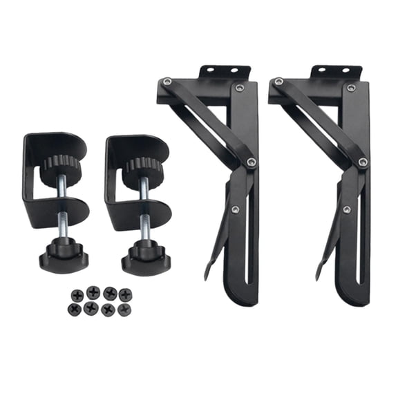 Keyboard Tray Clamp Mount Small Keyboard Tray under Desk DIY Height Adjustable Table Mount Arm Wrist Rest Shelf Folding Keyboard Drawer Tray