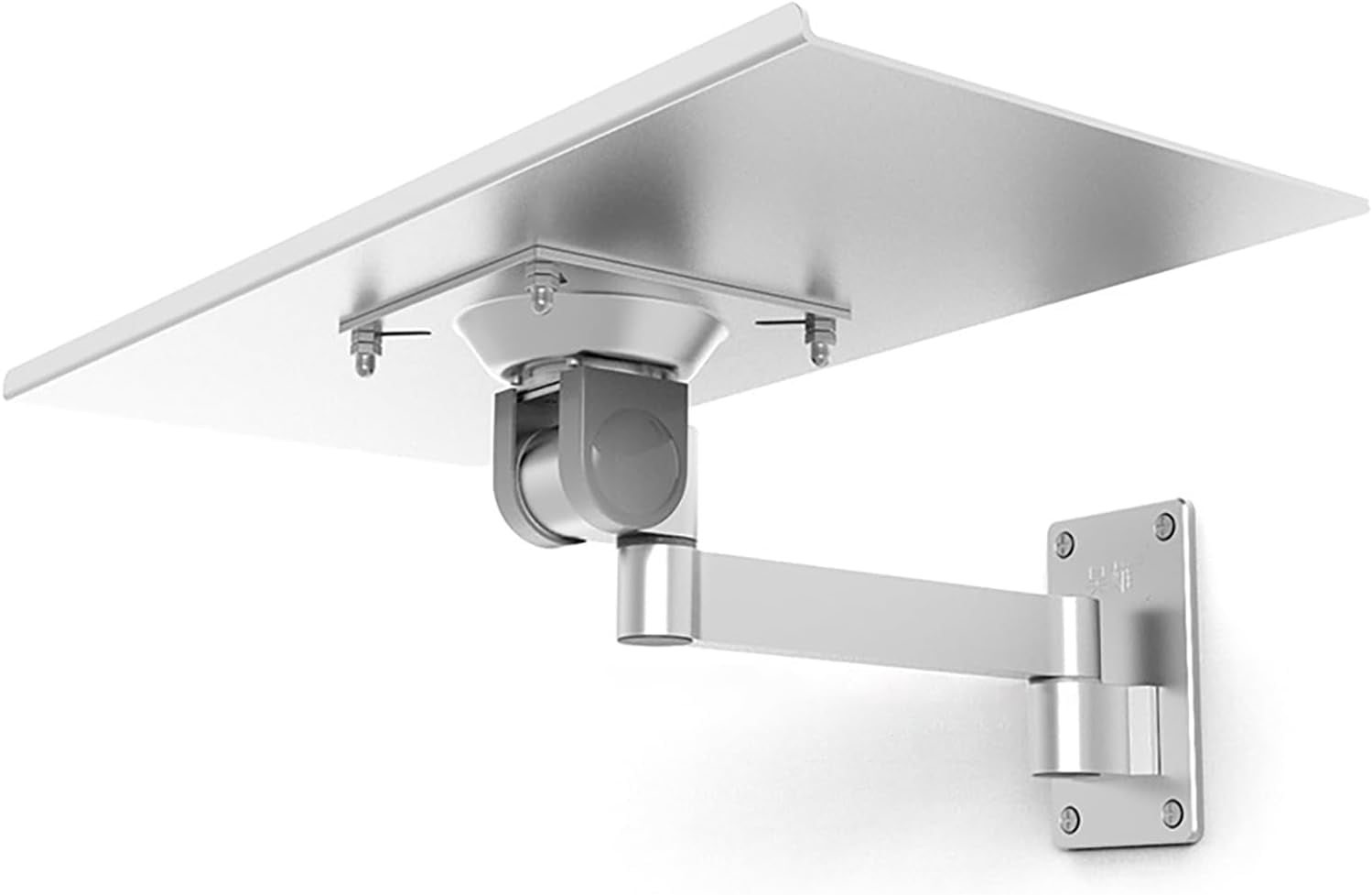 Keyboard Wall Mount,Retractable Tray Spring Keyboard and Mouse Tray Holder Arm 24 Inch/360° Rotation, Computer Typing Platform Sit-Stand Holder