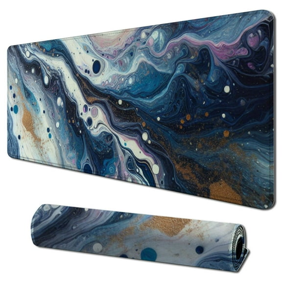 Keyboard Wrist Rest and Mouse Pad with Wrist Support, Ergonomic Mouse Pad, Durable & Comfortable & Lightweight for Easy Typing Pain Relief, Keyboard Mousepad Set, Purple Marble