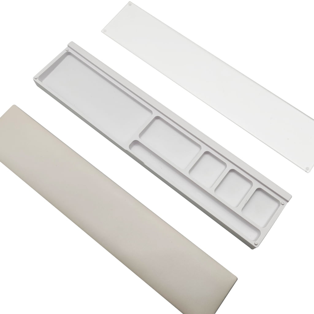 Keyboard Wrist Rest Pad Ergonomic Acrylic Support Desktop Storage Box for Office