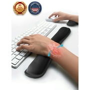Keyboard Wrist Rest Pad Set, Mouse Arm Support, Ergonomic Cushion Gel Rests for Elbow Pain Relief by Mata1