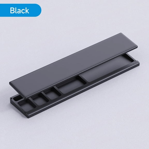 Keyboard Wrist Rest Pad Support With Desktop Partition Storage Case,Translucent