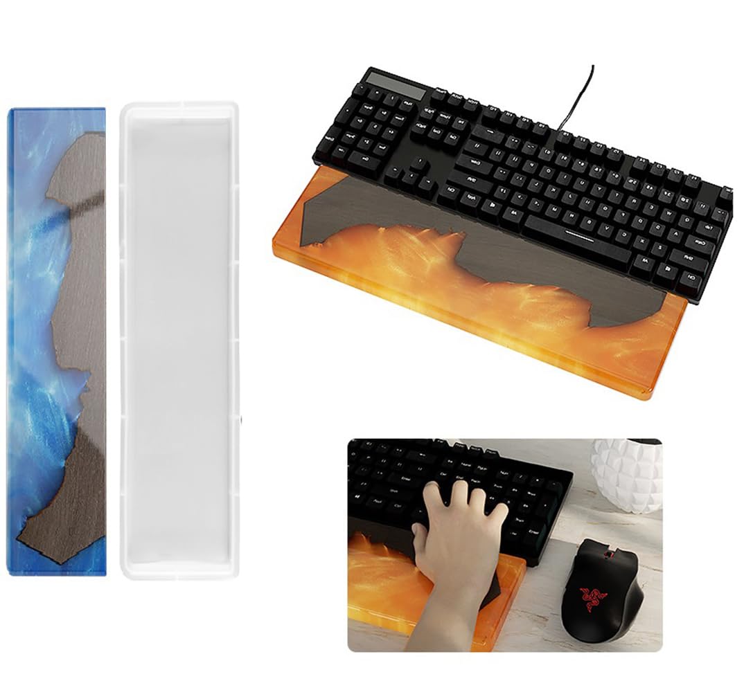 Keyboard Wrist Rest Palm EC36 Rest Resin Silicone Mold, Keyboard Pad