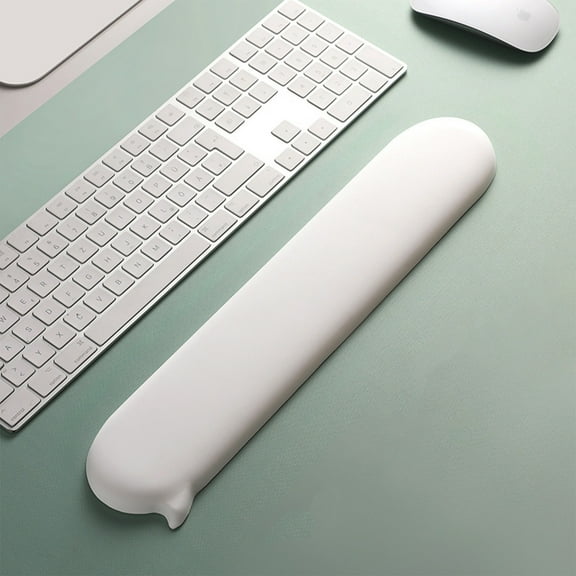 Keyboard Wrist Rest, Soft Rubber Keyboard Wrist Support, Ergonomic for Typing Pain Relief, Desk Pads Support Hand and Arm, High Beauty, Solid Color