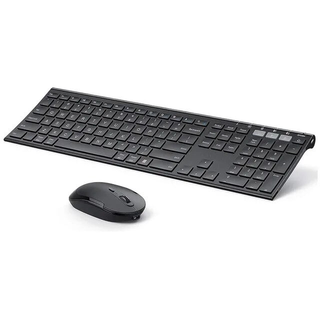 Keyboard and Mouse Combo MultiDevice Ultra Slim Wireless Rechargeable