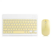 Keyboard and Mouse Set, 10 Inch Wireless Keyboard Set Candy Color Keyboard And Mouse For Laptop Pc