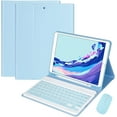 thumbnail image 1 of Keyboard case with Mouse for Galaxy Tab A8 10.5 '' 2022 Model (SM-X200/X205/X207) Magnetic Detachable Keyboard Color Key Slim Bluetooth Wireless Keyboard, 1 of 7