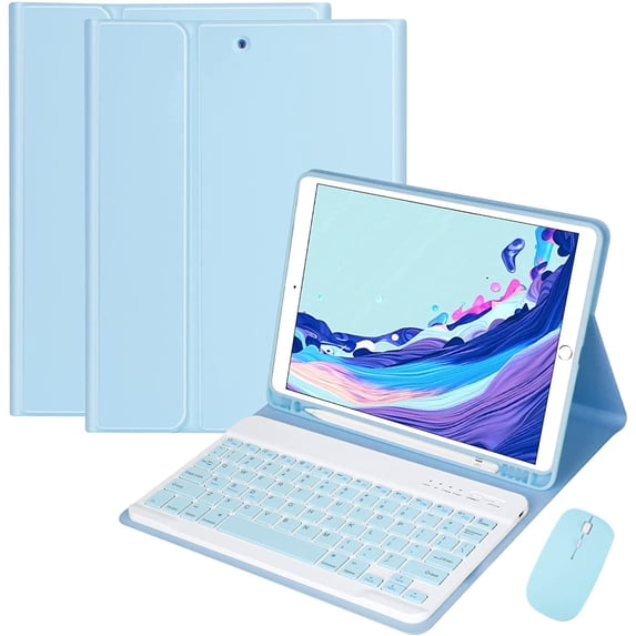 Keyboard case with Mouse for Galaxy Tab A8 10.5 '' 2022 Model (SM-X200/X205/X207) Magnetic Detachable Keyboard Color Key Slim Bluetooth Wireless Keyboard