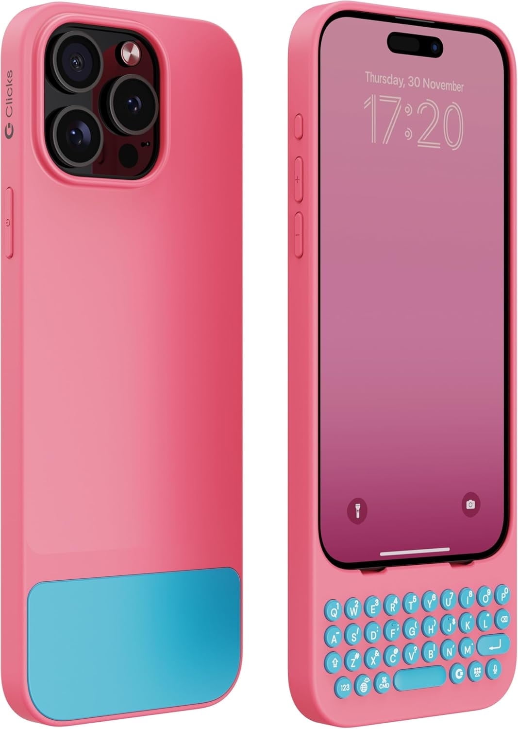 Keyboard for iPhone 15 Pro – Keyboard Case for Premium Typing Experience – Faster, Accurate Typing, Charge as Normal – Miami Beach