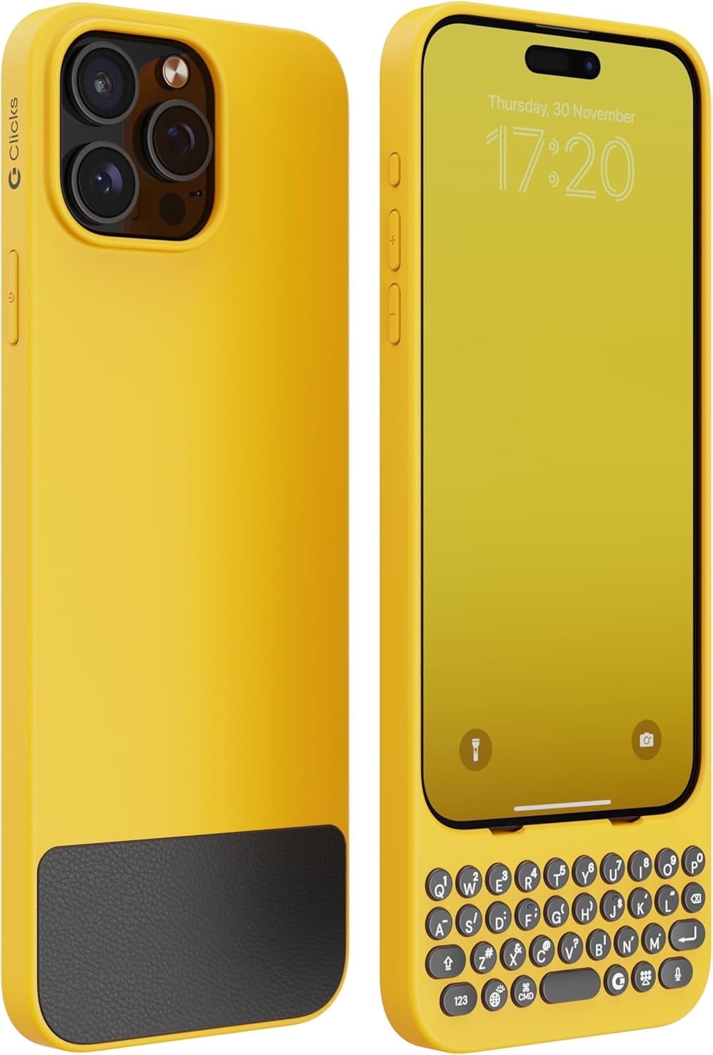 Keyboard for iPhone 15 Pro Max – Keyboard Case for Premium Typing Experience – Faster, Accurate Typing, Charge as Normal – Bumblebee