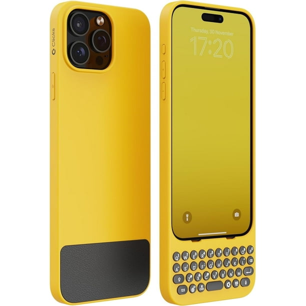 Clicks - Keyboard for Apple iPhone 15 Pro Max - BumbleBee Clicks - Keyboard for Apple iPhone 15 Pro Max - BumbleBee