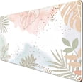 thumbnail image 1 of Keyboard mat Boho Pastel Painting Mousepad Matcha Green Plant Abstract Accessories Desk pad Mouse mat Desk mat for Desktop Gamer Girl Office Accessories for Women Large Desk mats, 31.5 x 15.75 in, 1 of 4