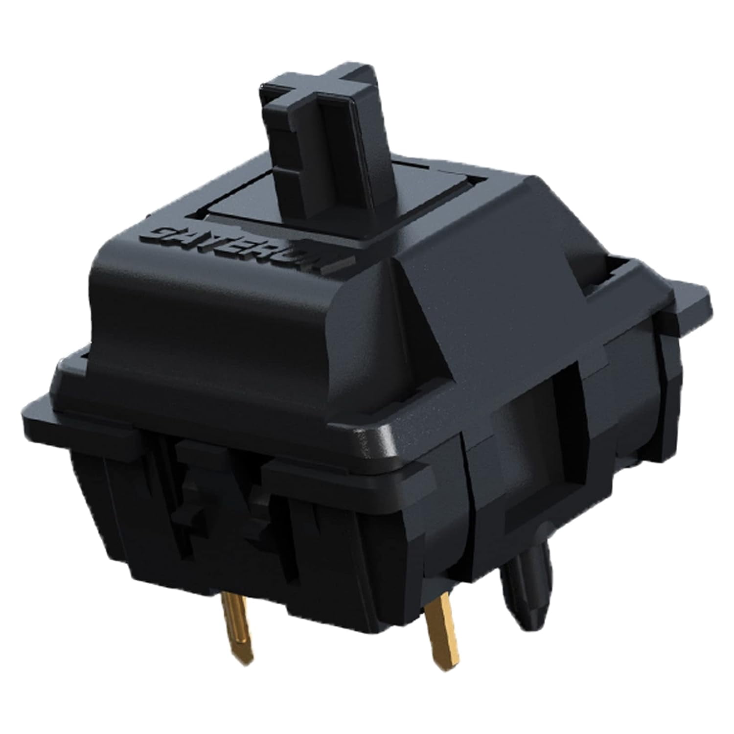 Keyboard switch, 5-pin 55 pre-lubricated through-hole black linear key switches, suitable for mechanical keyboards (35 pcs)